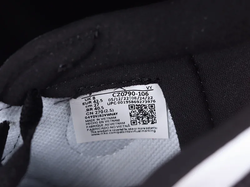 All categories Air Jordan Jordan series basketball shoes Air Jordan 1 Low Z version Air Jordan 1 Low AJ1 Joe 1 new black toe cultural and leisure sports sneakers CZ0790-106